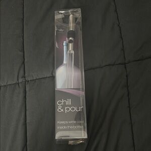 Chill & Pour Wine Chiller Stick - Silver